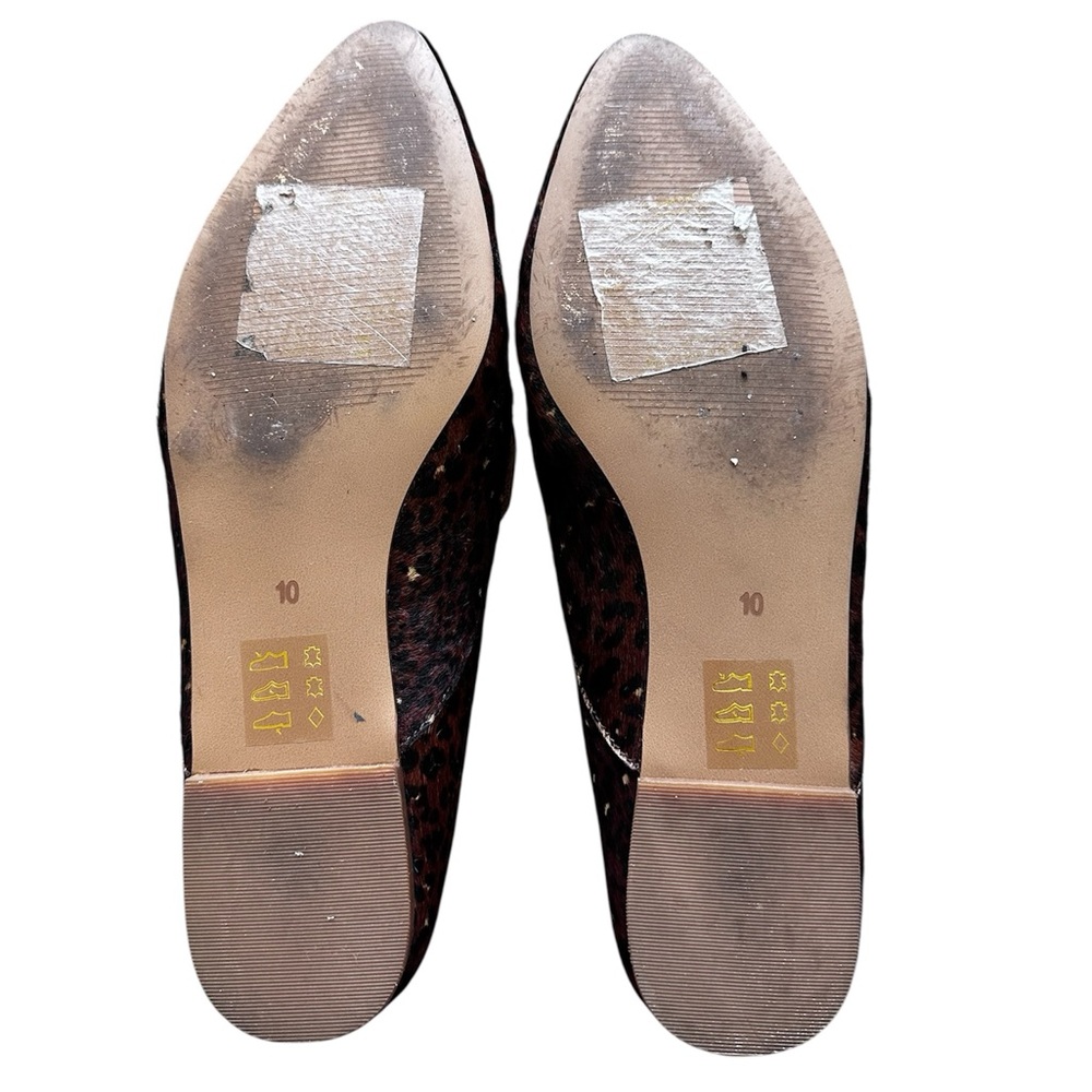 Madewell Frances Skimmer Flats Painted Leopard Women’s Size 10 | Pointed Toe Loa - Picture 6 of 6